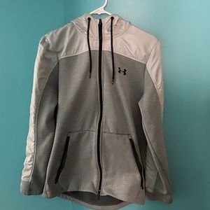 Under armor cold gear white and grey